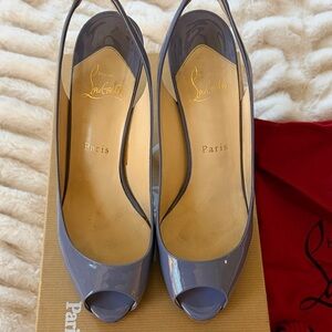 Christian Louboutin Lavender Peep Toe Heels